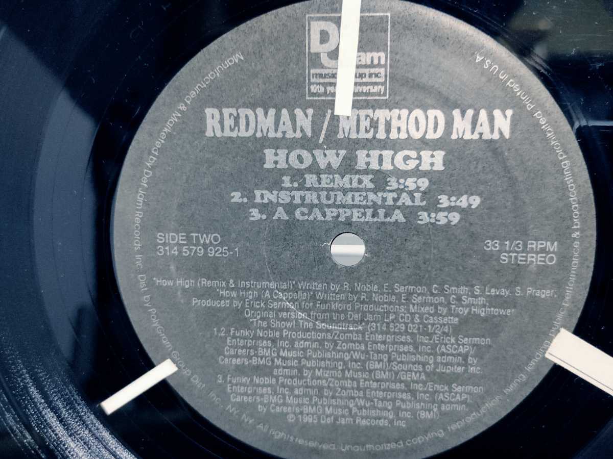 【USオリジナル盤】【12インチレコード】METHOD MAN & REDMAN - HOW HIGH/SILVER CONVENTION - FLY, ROBIN_画像4