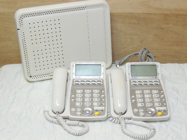 【直接引取り可】NTT ビジネスフォン 電話機 2台 ネットコミュニティシステム BXⅡ ネットコミュニティシステム BX2-AME 1台【埼玉県】