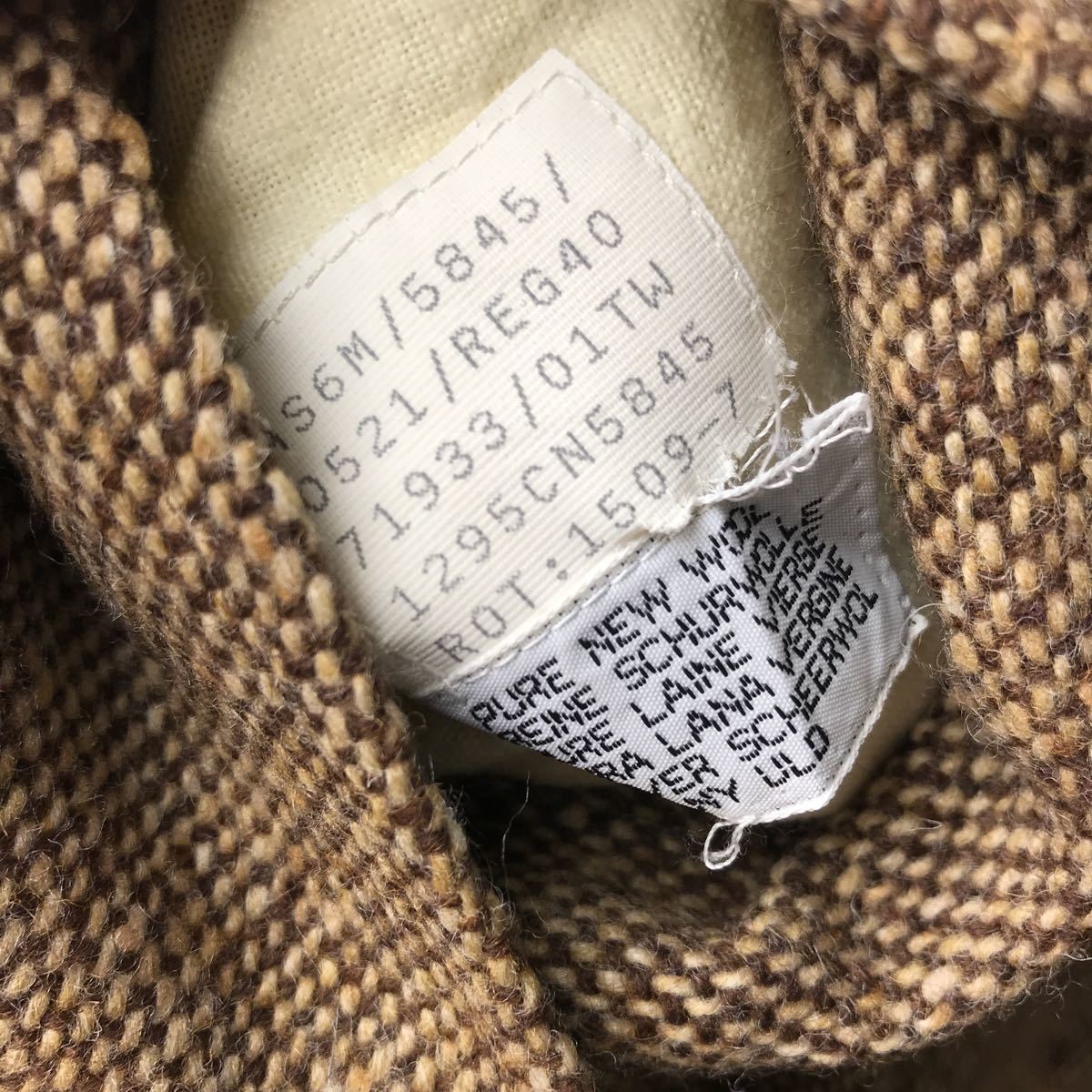 70s80s ビンテージ Aquascutum アクアスキュータム ウールツイード コットン リバーシブル バルマーカーンコート ステンカラーコート 40REG_画像8