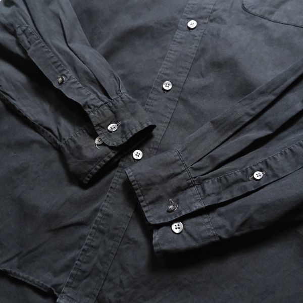 90s 00s バナナリパブリック 半袖 開襟シャツ ブラック 無地 M 希少 古着 バナナリパブリック BANANA REPUBLIC 半袖 オープンカラー