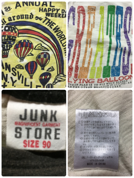 *JUNKSTORE Junk store long sleeve T shirt 90 *