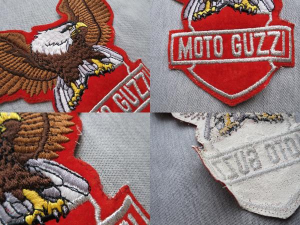  Vintage Moto Guzzi badge OLD W-104 Harley 