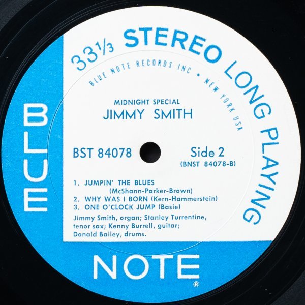 米オリジナル】JIMMY SMITH 美品 片溝 RVG 耳 MIDNIGHT SPECIAL ジミースミス BLUE NOTE STANLEY  TURRENTINE KENNY BURRLL