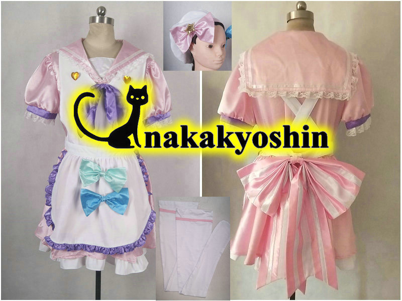 nakakyoshin●アイドルタイムプリパラ 　夢川ゆい　 [サマービーチカフェ] ●コスプレ衣装　ウィッグ、靴追加可