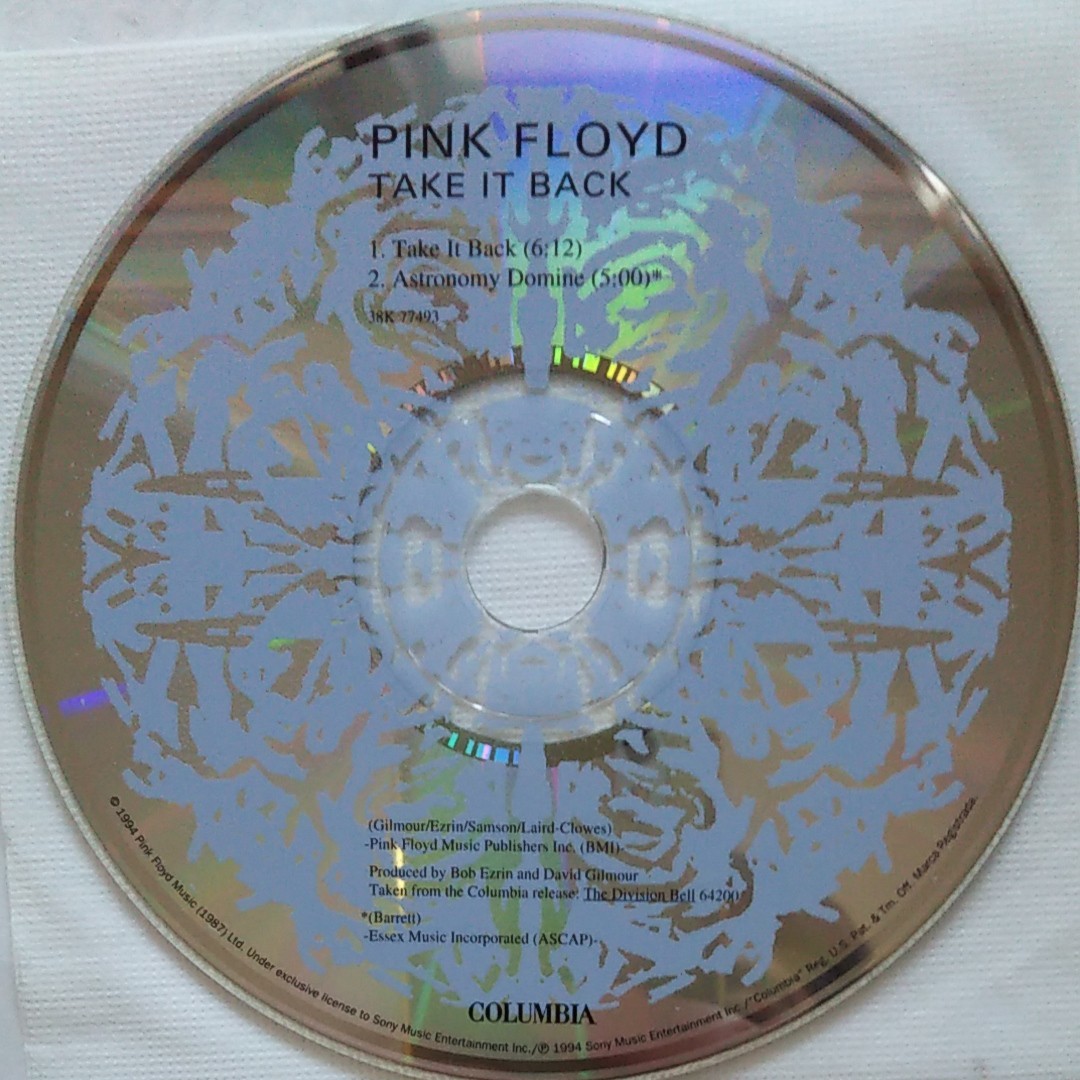 更に値下げ！送料込！ピンク・フロイド／Take It Back(CDシングル)(Pink Floyd)
