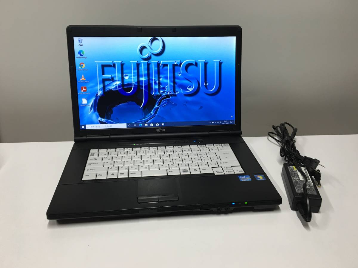 A18605)大容量 FUJITSU LIFEBOOK A561/D ノートPC 搭載Intel Core i5-2540M 2.60GHz/8GB/500GB/DVDRW/無線/Office/Win10 Pro 64Bit_画像1