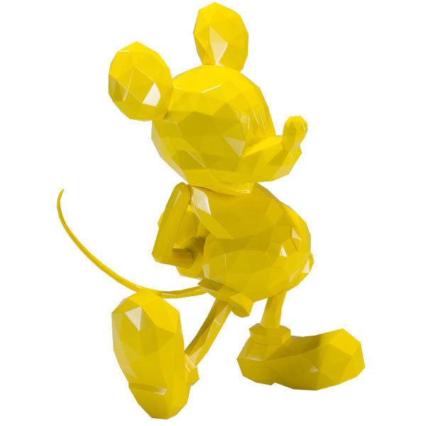 POLYGO MICKEY MOUSE NON SCALE FIGURE 004 - YELLOW / ポリゴ ミッキーマウス ノンスケール・フィギュア - イエロー S-078