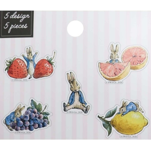 ◆新品　ピーターラビット　ぷっくりドロップステッカー　No2　フルーツ　Fruit　Peter Rabbit　シール_画像3