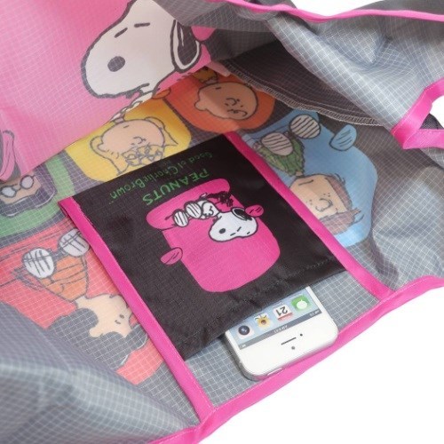 ! новый товар Snoopy Snoopy складной покупка сумка No25 сиденье черный эко-сумка PEANUTS