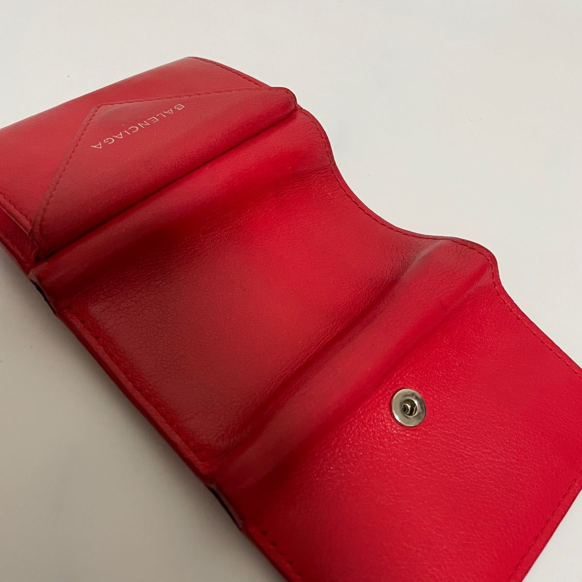 良品】 BALENCIAGA バレンシアガ 三つ折り財布 箱、カード付き