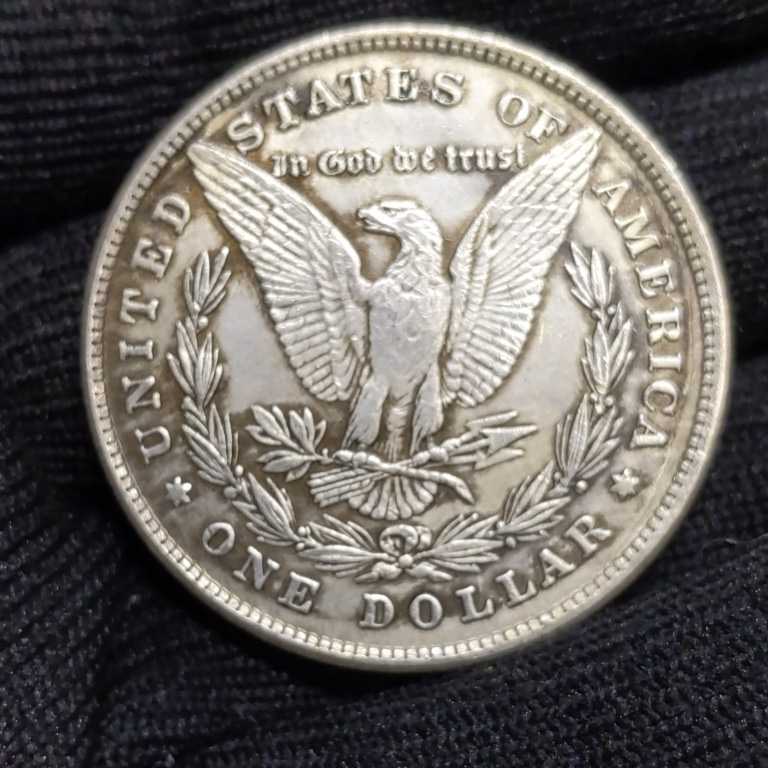 Ω1889年 アメリカ モルガンダラー 1ドル 米国リバティ レア記念 メダルコイン 希少骨董 古銭硬貨銀貨 外国復刻参考レプリカ BA27の画像5