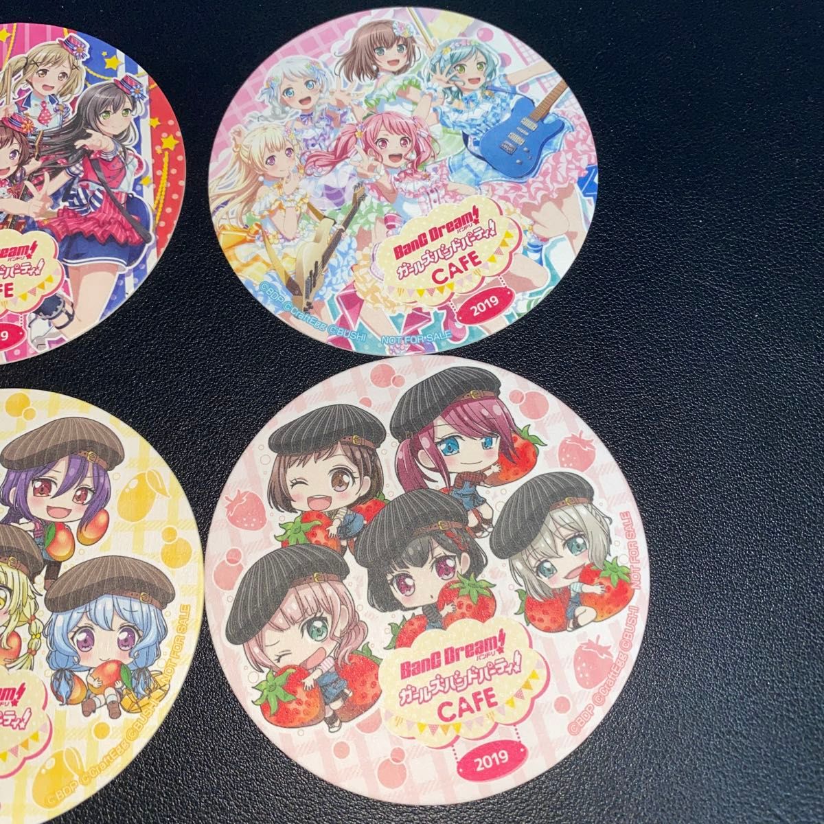 バンドリ ガールズバンドパーティ カフェ 2019 コースター 6枚セット