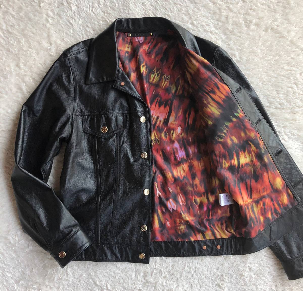 ★美品★ ポールスミス Paul Smith 牛革 レザー ライダース ジャケットの画像1