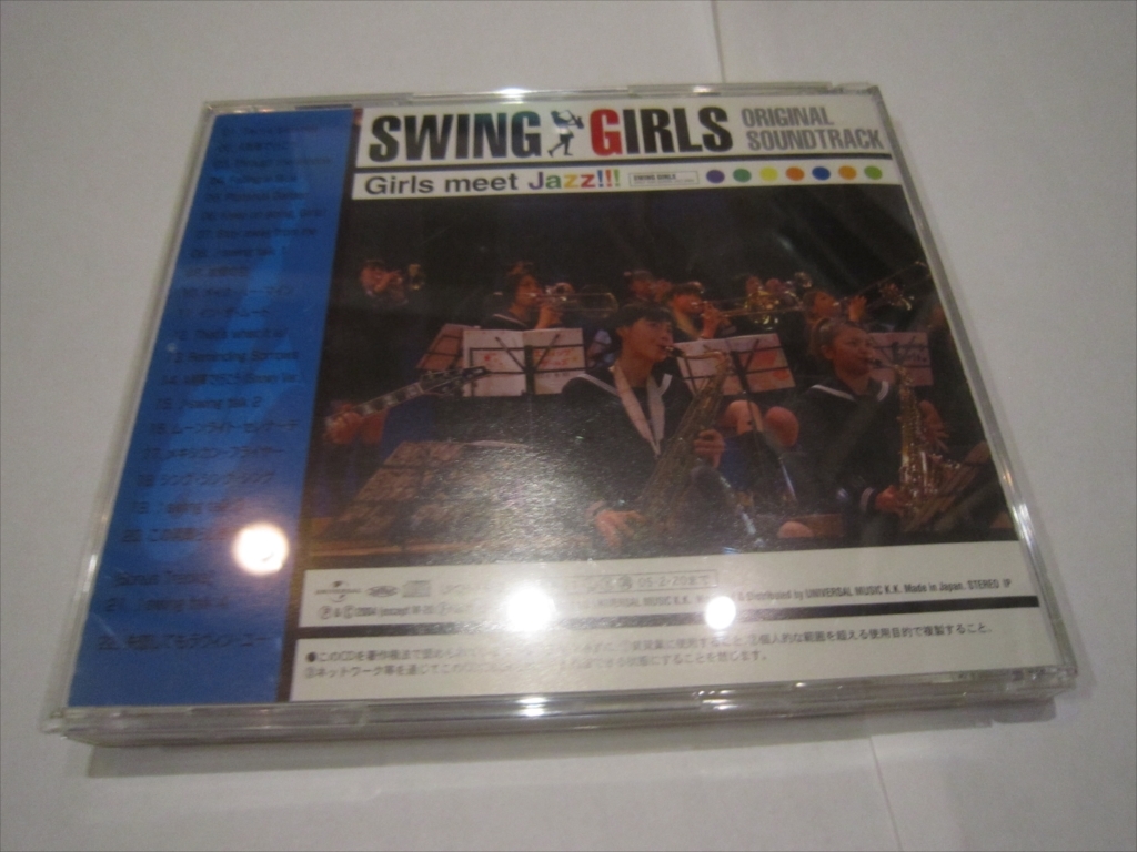 再生動作確認済　CD　SWING GIRLS(スウィングガールズ) オリジナル サウンドトラック_画像4