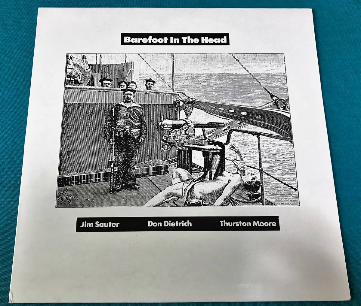 LP●Jim Sauter  Don Dietrich  Thurston Moore / Barefoot In The Head USオリジナル盤FE-015