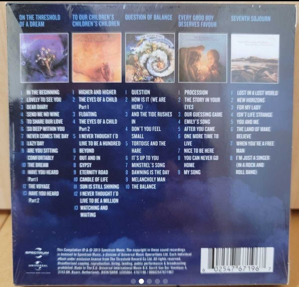 ザ・ムーディー・ブルース/5 Classic Albums(5枚組) 画像のシュリンクは外されております。CD セット