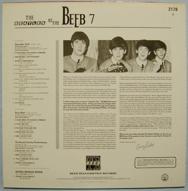 The Beatles - The Beatles At The Beeb Vol. 7 LP_画像2
