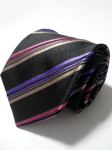  Durban DURBAN beautiful goods unused goods the smallest lustre necktie diagonal stripe reji men taru black blue red black blue X-004135.. packet 