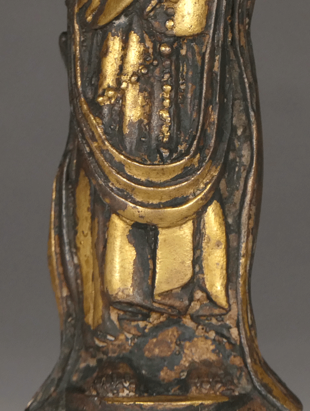 ☆名品 小金銅仏 【 金銅観音菩薩立像 唐代 】中國唐代 古仏 銅 ☆名品 小金銅仏 【 金銅観音菩薩立像 唐代 】中國唐代 古仏 銅