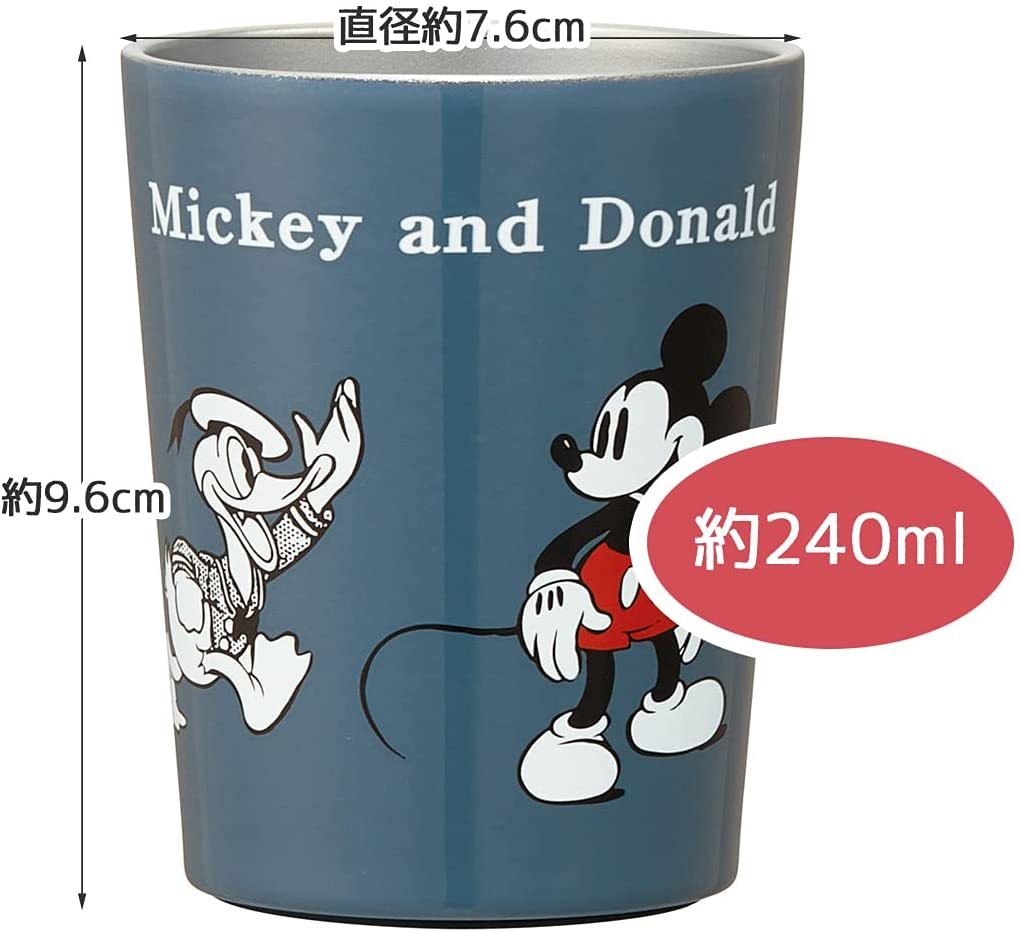 ミッキー&ドナルド ステンレスタンブラー コンビニコーヒー・保温保冷対応 S 240ml ディズニー ドナルド DISNEY Mickey&Donald