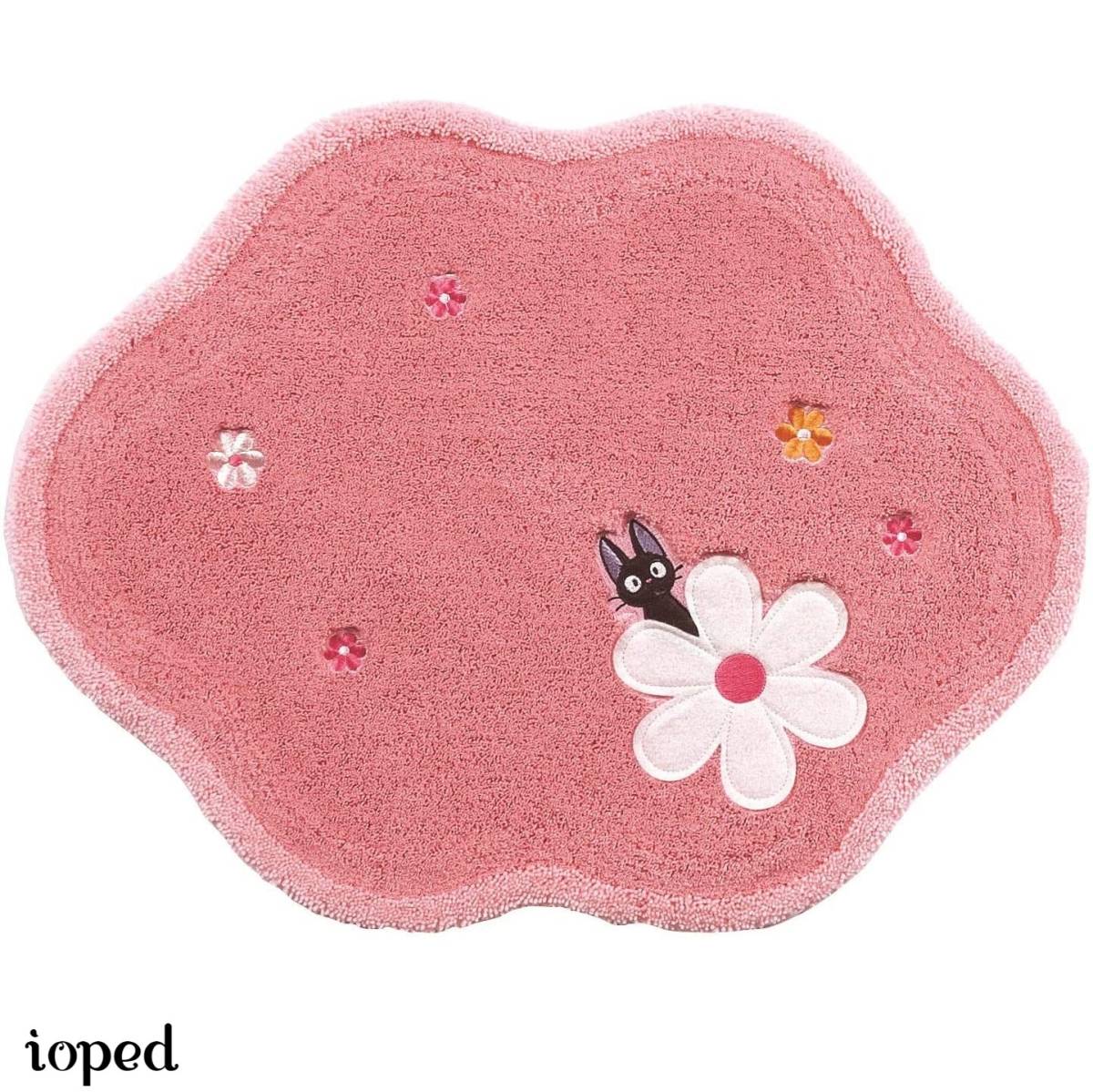  Majo no Takkyubin jiji free mat 50×65cm pink . water material laundry possibility rug carpet Ghibli 