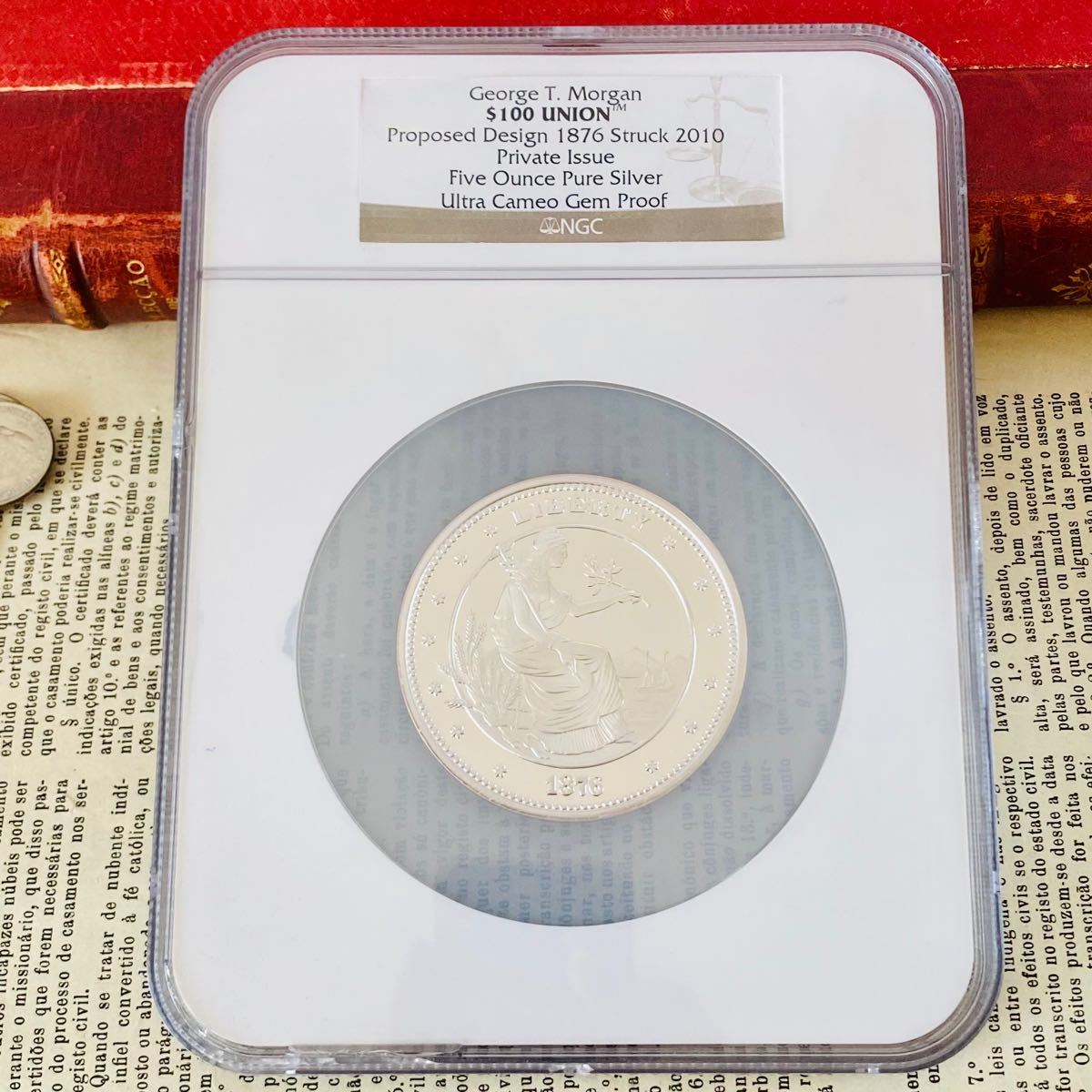 ☆NGC☆最高鑑定☆2010 モルガンダラー 100ドル UC Gem proof 銀貨