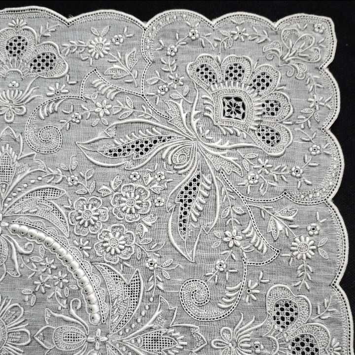 新品保管 汕頭 ハンカチ スワトウ 手刺繍 中国 伝統工芸品 スワトー
