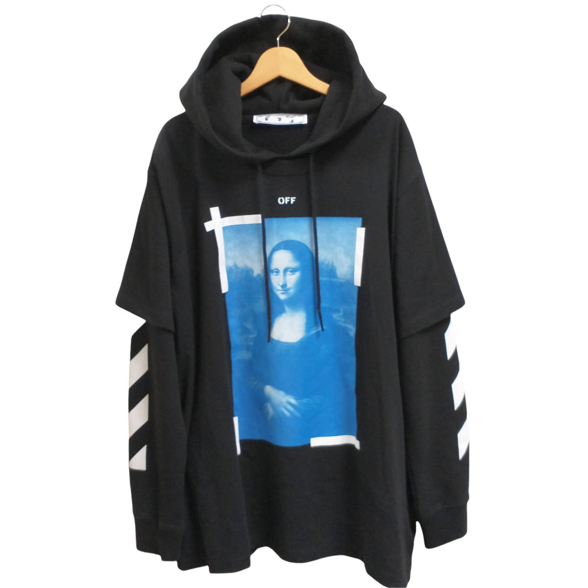 未使用品】 OFF-WHITE オフホワイト 21SS BLUE MONALISA DOUBLE TEE ...
