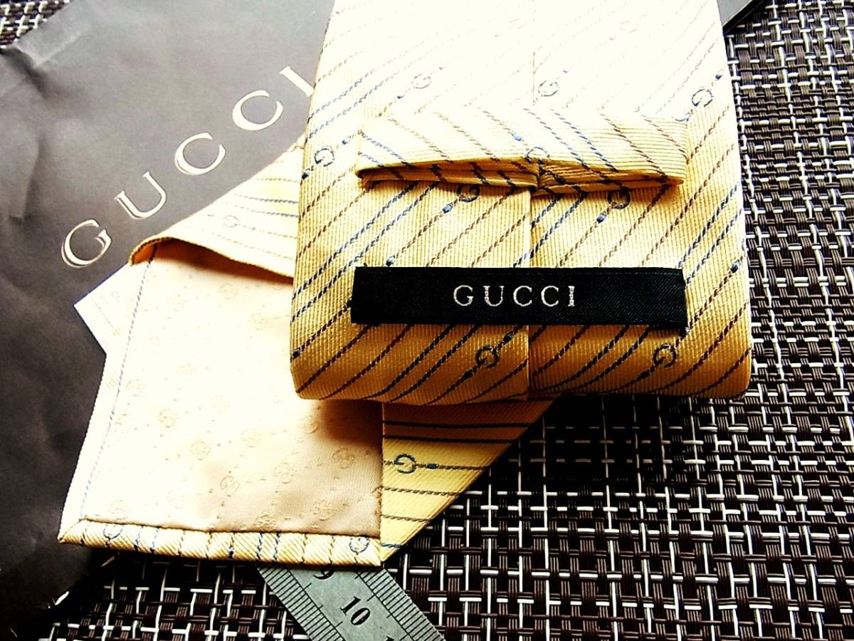 ☆状態並N☆5804■グッチ【GUCCI】 総ＧＧロゴ柄 ネクタイ_画像2