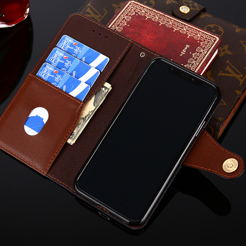 ２点セット高品質カード入れ財布携帯ケース　iphone7plus/8plus用　ブラック _画像2
