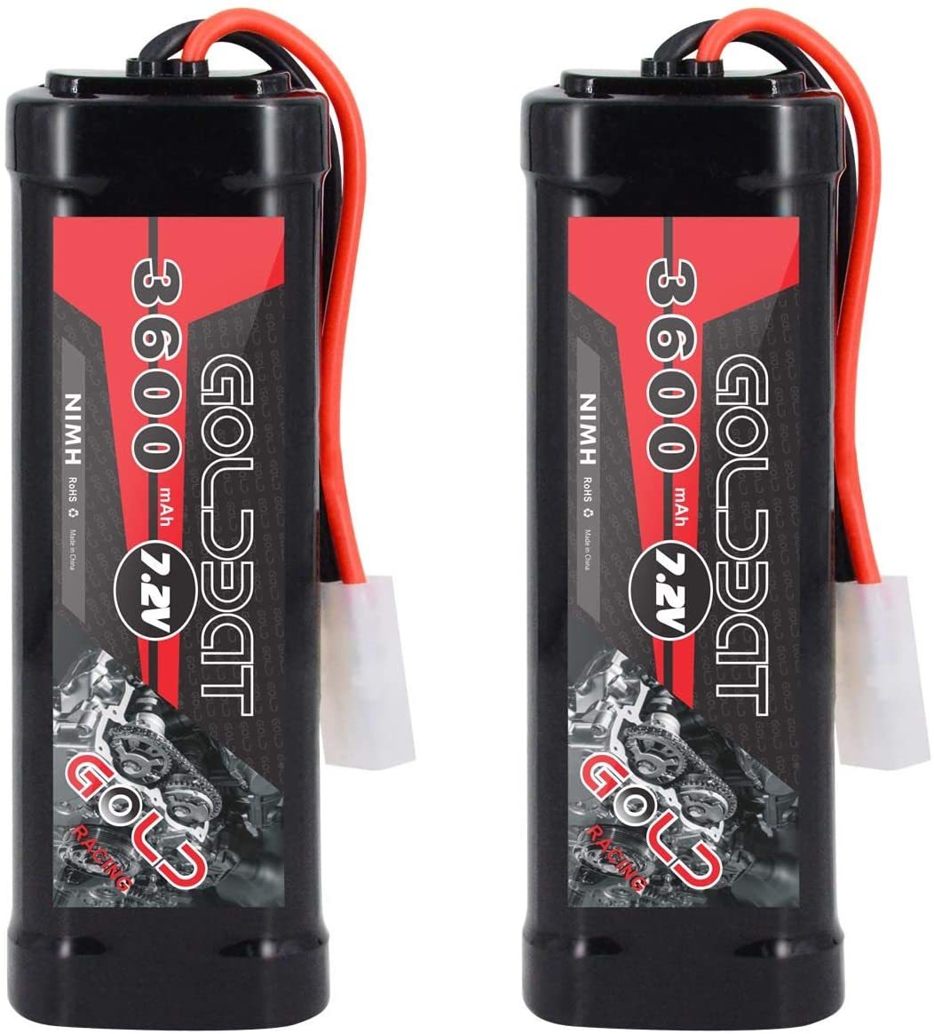 7.2V 3600mAh ラジコン RCカー用 Ni-MH ニッケル水素バッテリー 2個セット タミヤコネクター付き_画像2