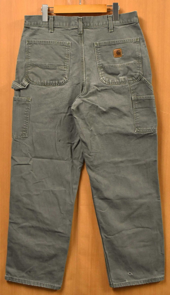 お見舞い カーハート Carhartt コットンダック W34相当(31826 モス
