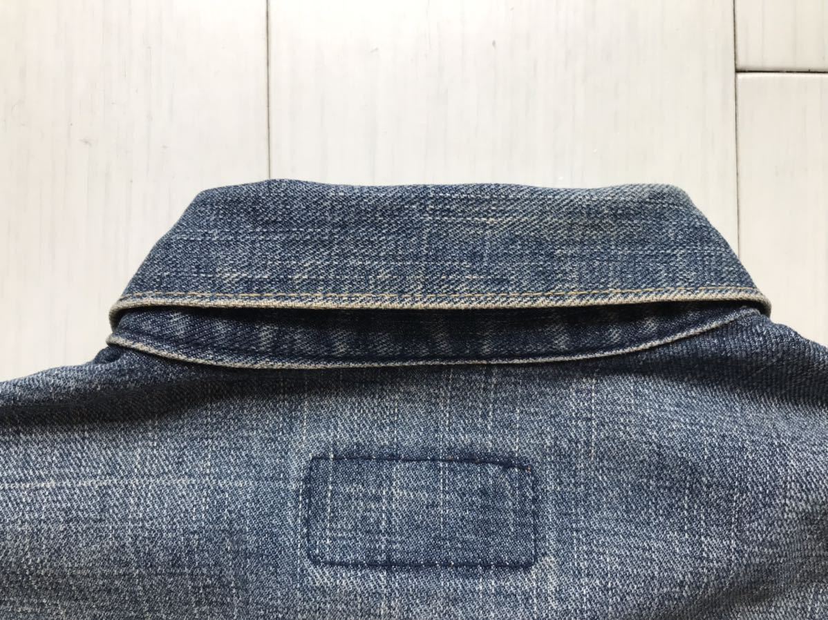 【即決】サイズ表記M Levi's リーバイス　DENIM TRUKER JACKET 3rdタイプ　デニムジャケット　ユーズド加工　70599-02 2005年製　綿100%_画像6