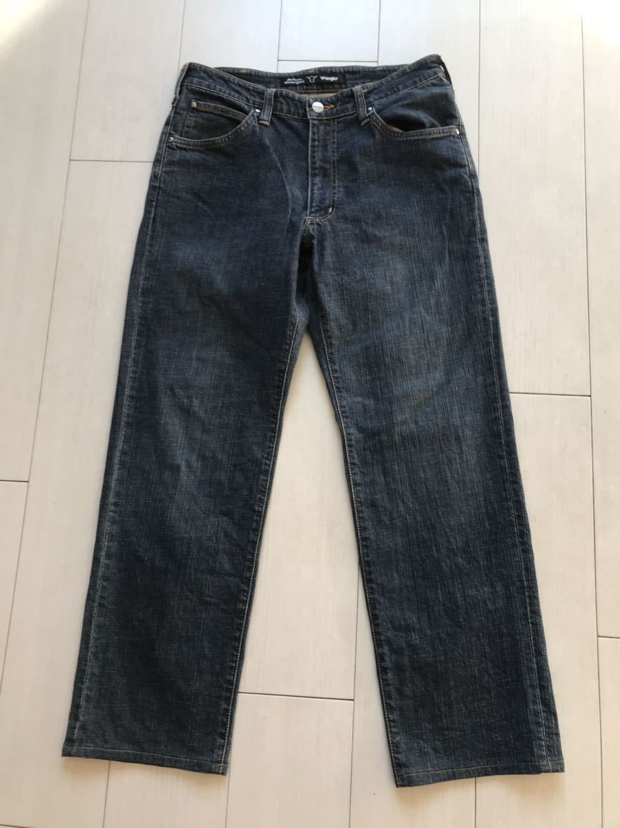 【即決】W31 ラングラー ストレート　wrangler ストレッチデニムパンツ　ウエスタンジーンズ　縦落生地　Authentic Western Jeans_画像4