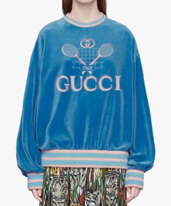 GUCCI グッチ 2020SSコレクションモデル テニス ステッチ スウェット