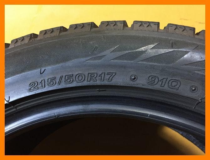 ★BS　ブリヂストン　BLIZZAK VRX2　215/50R17　4本セット　2017年製★_画像10