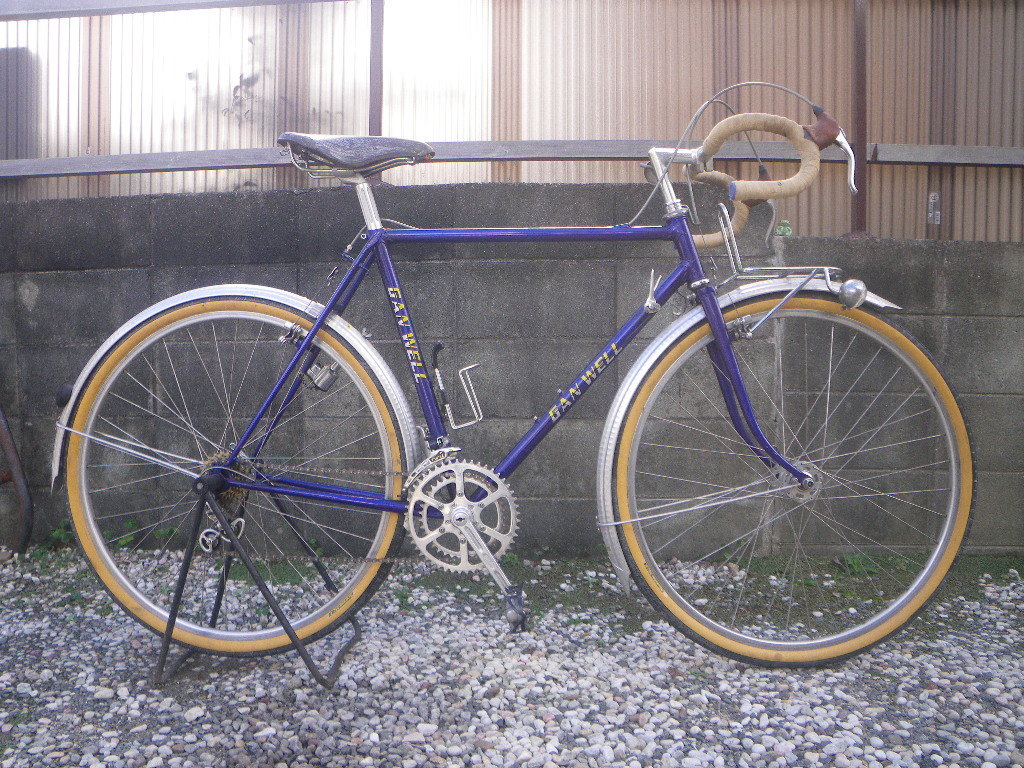 兵庫～手渡限定　TOP:c-c 530㎜　seat:c-t 530㎜　weight:12.3㎏　vintage ランドナー　2x5s　10速 旅車 日本製 Japanese bicycle フレーム_crank：165　9/16-20