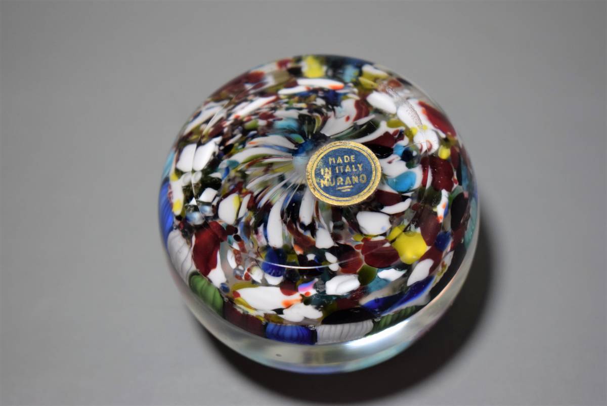 crystal Paper weight クリスタル 硝子の文鎮 ペーパーウェイト ガラス murano ITALY 紙抑え 工芸の画像5