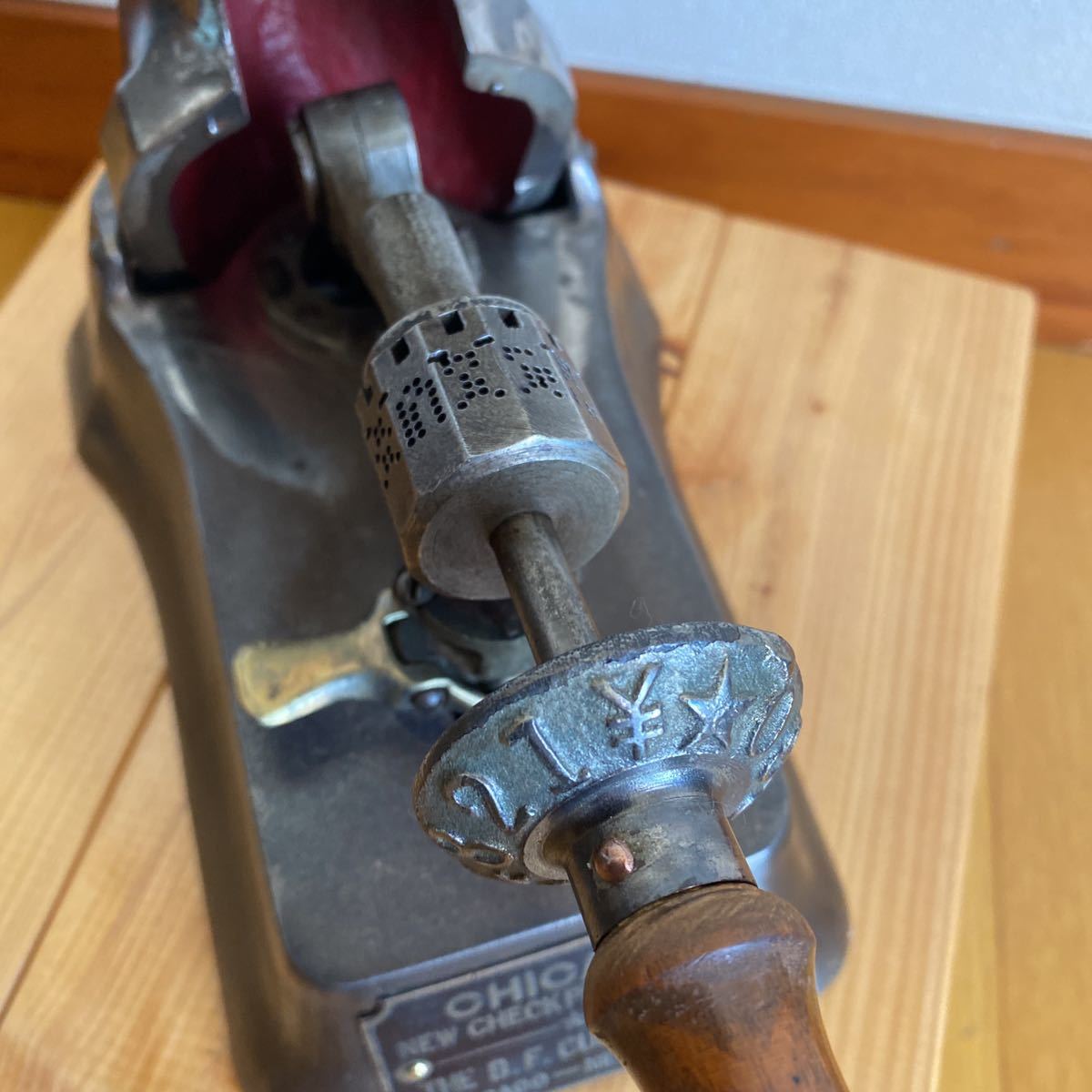 CHICAGO New York アンティーク チェックライター◇小切手/ナンバリング/事務用品/オブジェ/雑貨/USA/希少/古道具タグボート 6
