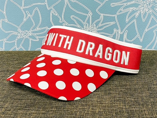 【本物新品保証】 ■ 新品 ■ ドットプリントバイザー/レッド ■ Dragon With Dance ダンスウィズドラゴン ■ ユニセックス 男女兼用 サンバイザー 【本物新品保証】 ■ 新品 ■ ドットプリントバイザー/レッド ■ Dragon With Dance ダンスウィズドラゴン ■ ユニセックス 男女兼用 サンバイザー