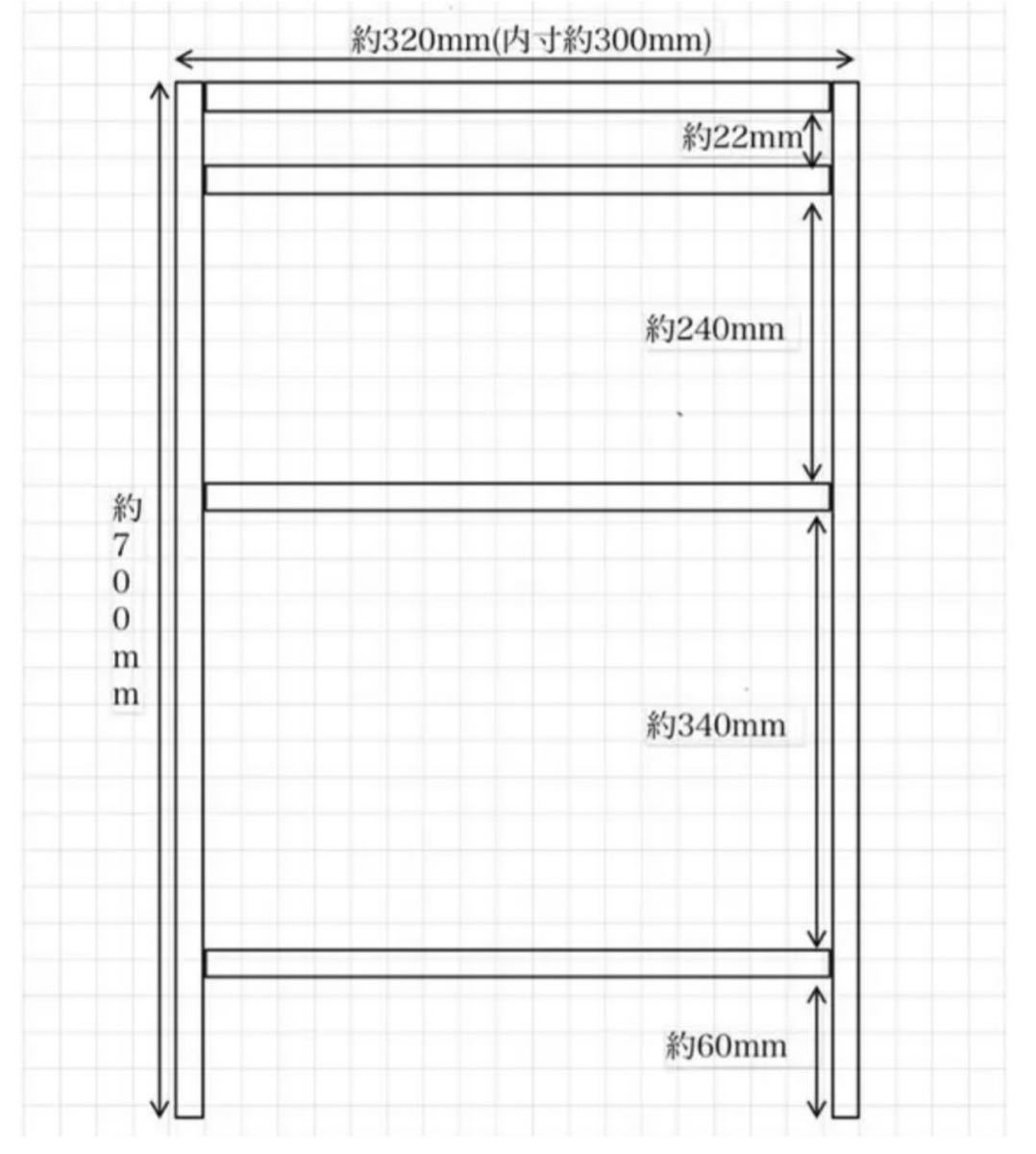 181  アイアンラック　レッグ　シェルフ  棚　キャンプ　ガーデニング　鉄脚