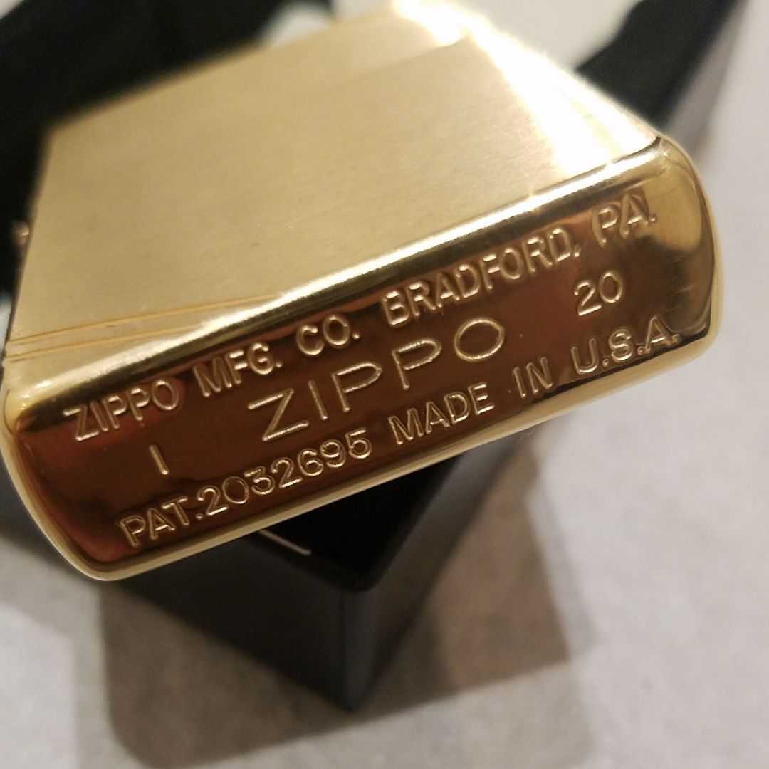 ゴールド 1937レプリカ フラットトップ Zippo - タバコグッズ