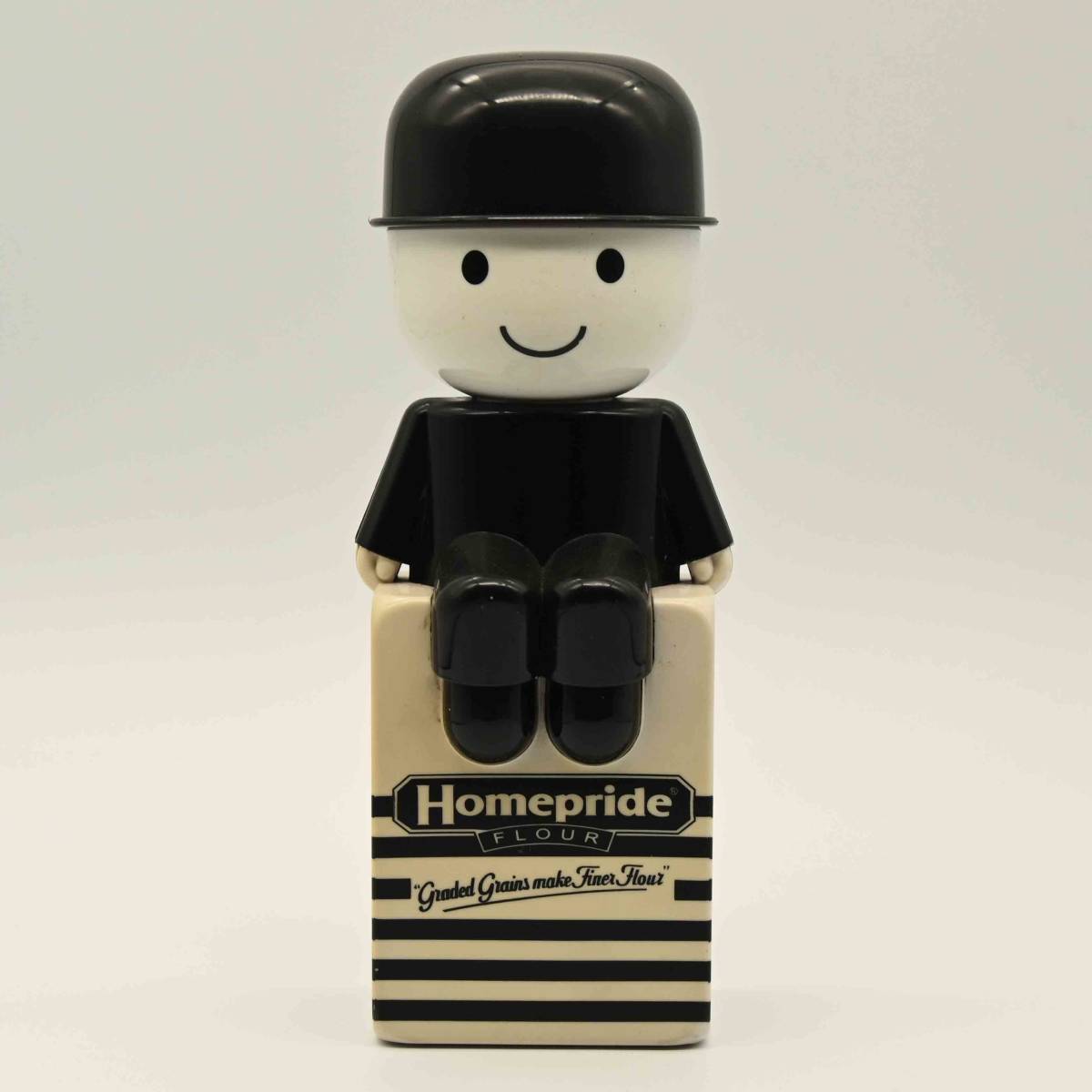 2482　HOMEPRIDE　フレッド君のスパイス入れ　大サイズ　ロゴ入り台座　英国　ヴィンテージ　マスコットキャラクター　コレクターズ
