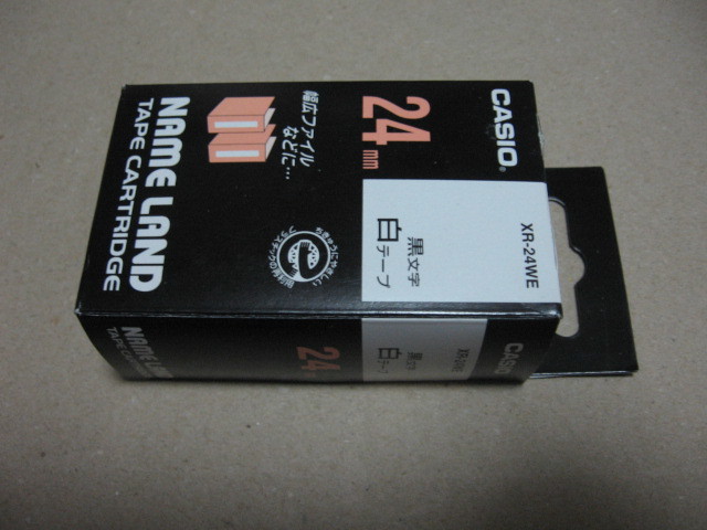 激安 限定製作 CASIO カシオ ネームランド テープ 24mm XR-24WE MADE IN JAPAN publiks.de publiks.de