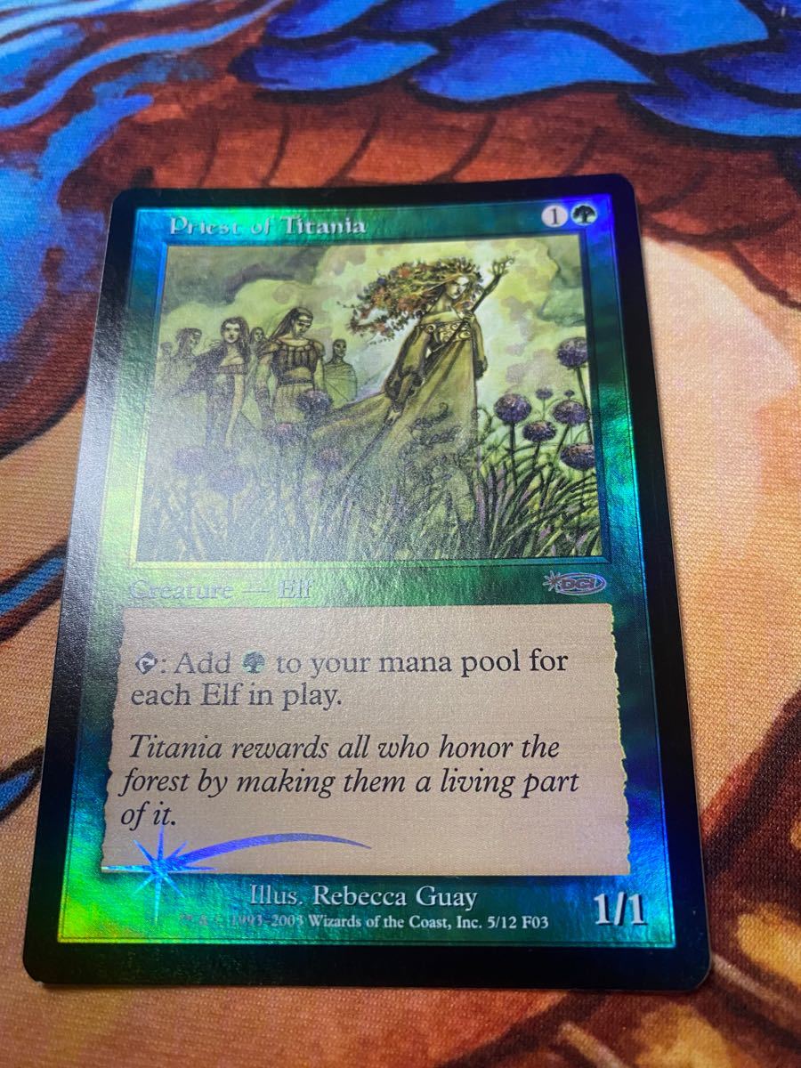 mtg マジックザギャザリング　foil FNM プロモ ティタニアの僧侶/Priest of Titania