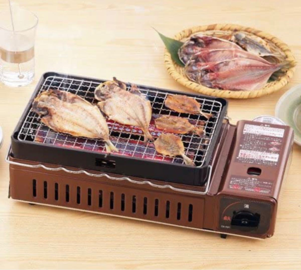 新品未使用】IWATANI 炉ばた 焼器 炙りや 串焼き 網焼き イワタニ CB-ABR-1 アウトドア キャンプ 卓上コンロ