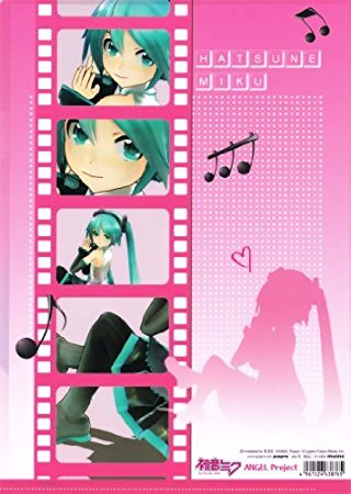 VOCALOID クリアファイル ピンク 初音ミク DIVA A４ イラスト_画像2