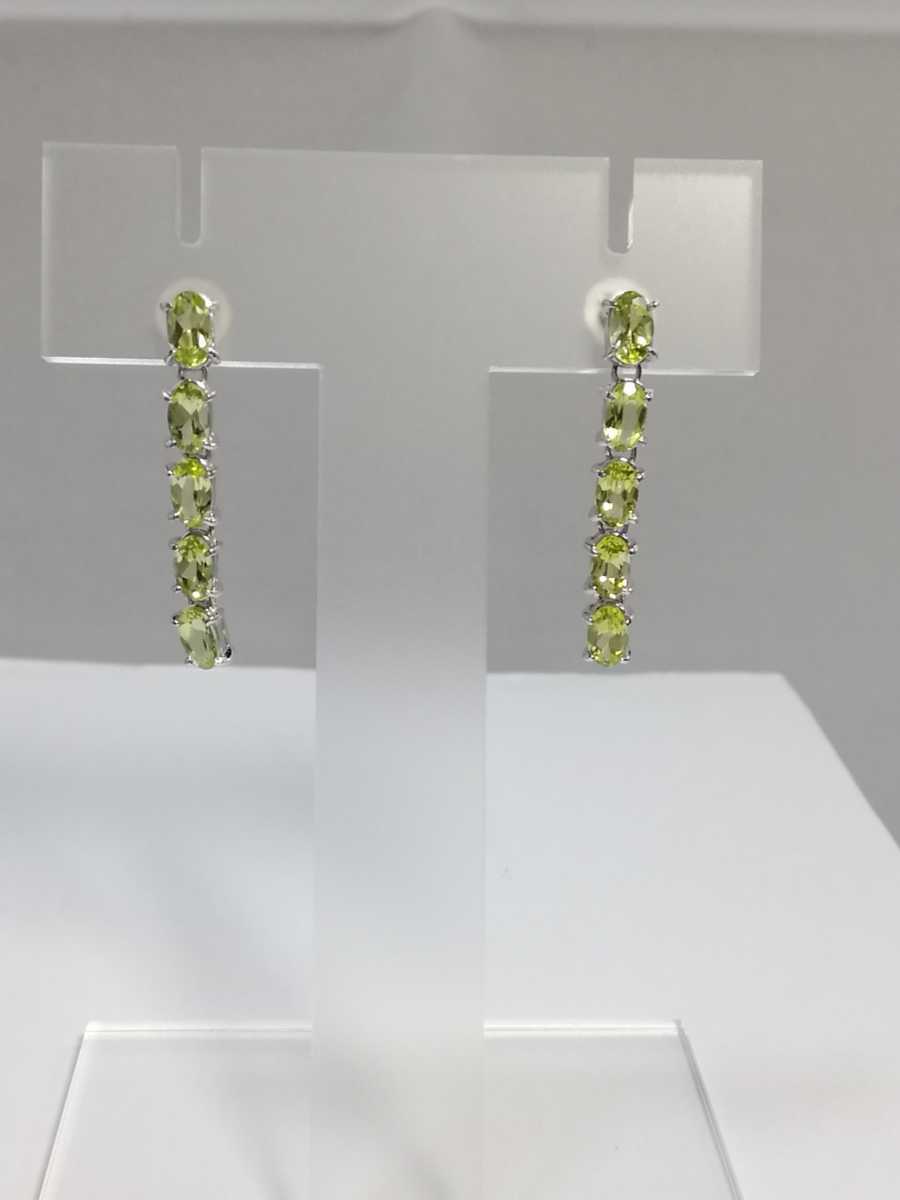 K14 WG ペリドット ピアス / k14-