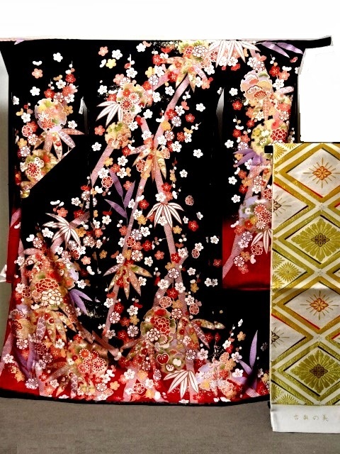 新品本物】 超特価!送料無料!【宝彩館】高級 丹後ちりめん 京舞振袖