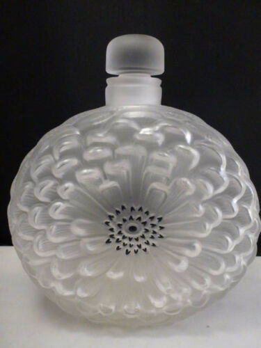 ラリック フランス クリスタル Dahlia 香水 ボトル 瓶 / DECANTER EXL CONDITION LARGE Lalique
